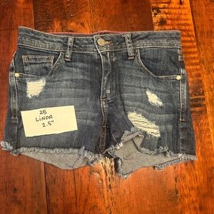 Fran Denim jean shorts LINDA 25 medium wash